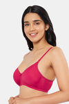 Amante Padded Non Wired Full Coverage T-Shirt Bra - Pursian Red — thumbnail 3